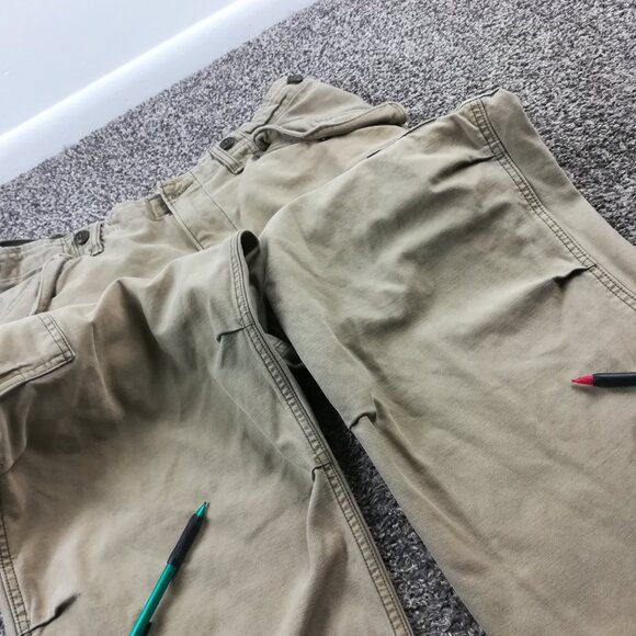 Vintage Abercrombie Fitch Pants Mens 34x30 Green Cargo Fatigues A1 Military - Picture 9 of 12